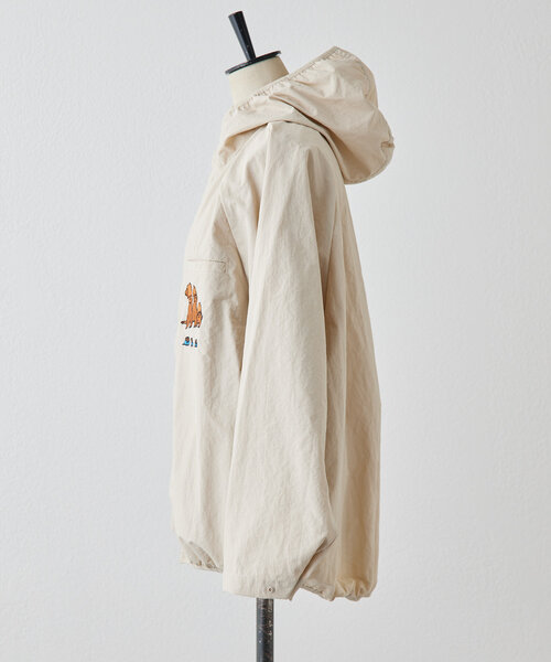 ear PAPILLONNER(イアパピヨネ)の「《撥水/UVカット》KEN NAKAYAMAコラボ ウインドブレーカー(その他アウター・レディース・ベージュ系その他・FREE)」の3枚目の写真
