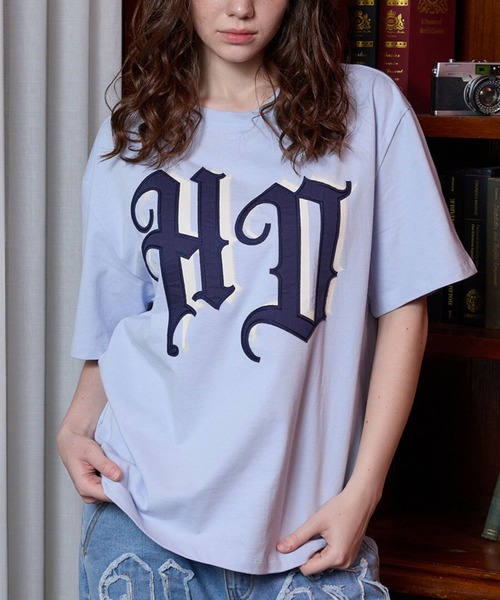 セール】【UNISEX】HOODHOOD／Applique T（Tシャツ/カットソー