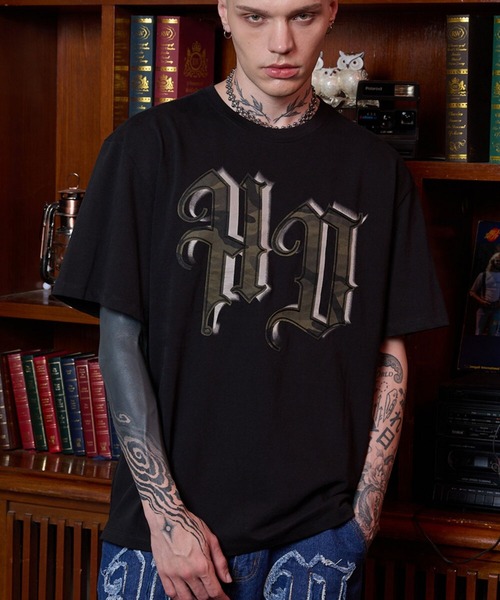 HOODHOOD(フッドフッド)の「【UNISEX】HOODHOOD/Applique T(Tシャツ/カットソー・レディース・ライトブルー/ホワイト/パープル/ブラック・MEDIUM/LARGE)」の6枚目の写真