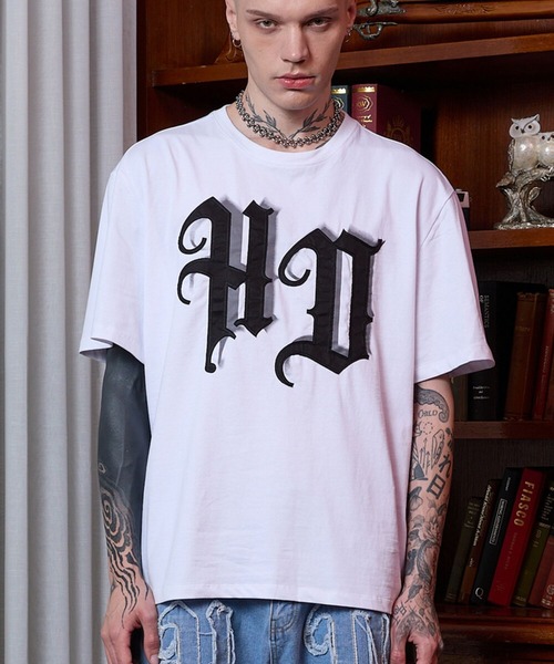 HOODHOOD(フッドフッド)の「【UNISEX】HOODHOOD/Applique T(Tシャツ/カットソー・レディース・ライトブルー/ホワイト/パープル/ブラック・MEDIUM/LARGE)」の19枚目の写真