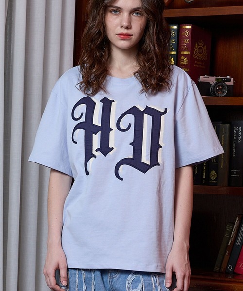 HOODHOOD(フッドフッド)の「【UNISEX】HOODHOOD/Applique T(Tシャツ/カットソー・レディース・ライトブルー/ホワイト/パープル/ブラック・MEDIUM/LARGE)」の15枚目の写真