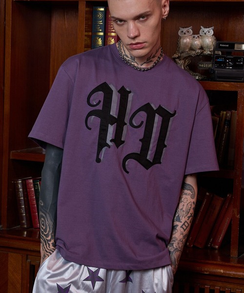 HOODHOOD(フッドフッド)の「【UNISEX】HOODHOOD/Applique T(Tシャツ/カットソー・レディース・ライトブルー/ホワイト/パープル/ブラック・MEDIUM/LARGE)」の20枚目の写真