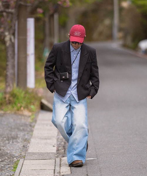 CIASU（シアス）の「ギザステッチウォッシュドデニムパンツ（デニムパンツ・メンズ・グレー/ブルー・SMALL/MEDIUM/LARGE）」の20枚目の写真