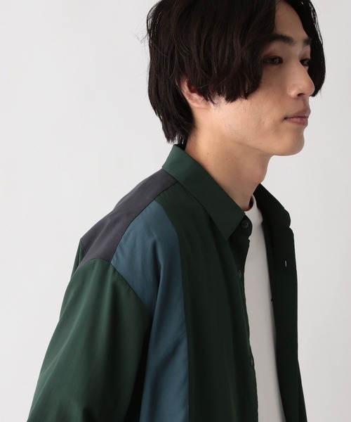 GLOBAL WORK(グローバルワーク)の「サラサマ快適シャツ/切り替え/半袖/286399(シャツ/ブラウス・メンズ・ブラック/カーキ/グレー系その他3/ネイビー・LARGE/XX-LARGE/X-LARGE/3XL/X-SMALL/SMALL/MEDIUM)」の9枚目の写真