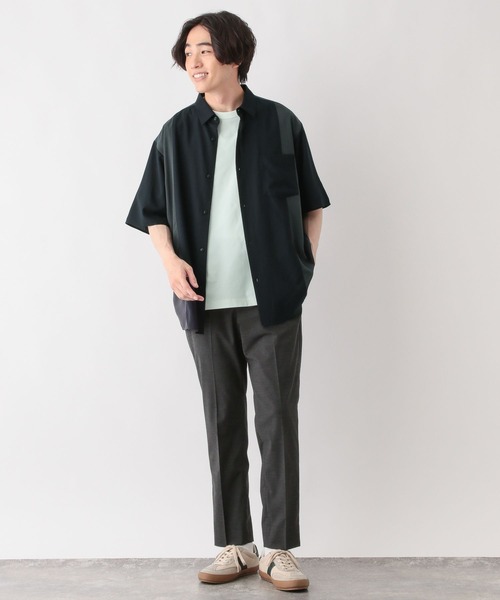 GLOBAL WORK(グローバルワーク)の「サラサマ快適シャツ/切り替え/半袖/286399(シャツ/ブラウス・メンズ・ブラック/カーキ/グレー系その他3/ネイビー・LARGE/XX-LARGE/X-LARGE/3XL/X-SMALL/SMALL/MEDIUM)」の10枚目の写真