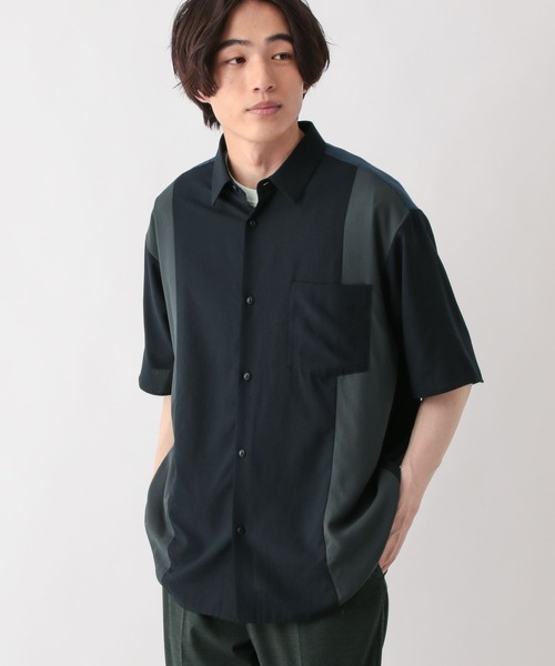 GLOBAL WORK(グローバルワーク)の「サラサマ快適シャツ/切り替え/半袖/286399(シャツ/ブラウス・メンズ・ブラック/カーキ/グレー系その他3/ネイビー・LARGE/XX-LARGE/X-LARGE/3XL/X-SMALL/SMALL/MEDIUM)」の14枚目の写真
