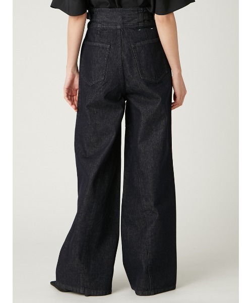 FRAY I.D（フレイアイディー）の「ハイウエストバックルデニムパンツ