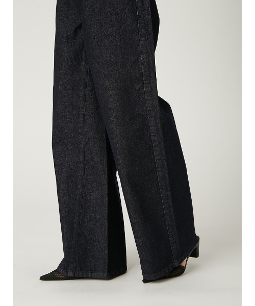 FRAY I.D（フレイアイディー）の「ハイウエストバックルデニムパンツ