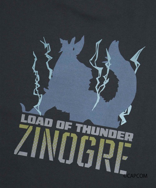 j.n.r.d(ジェー・エヌ・アール・ディー)の「【MONSTER HUNTER×j.n.r.d】ジンオウガ ロングスリーブTシャツ(Tシャツ/カットソー・メンズ・ホワイト/チャコールグレー・M/LL/L)」の10枚目の写真