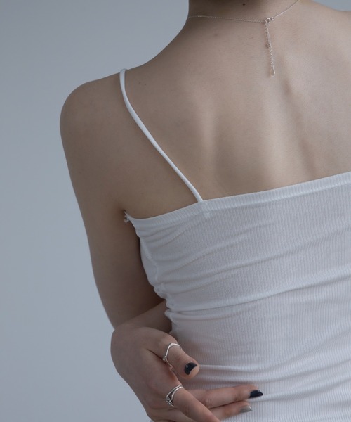 VACANCY（ヴァカンシー）の「レース切替カップ付きキャミソール（キャミソール・レディース・ホワイト/グレー/ブラック・FREE）」の12枚目の写真