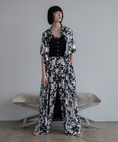 【美品】REDVALENTINO キャミソール ヘムバルーンスパンコールキャミソールビスチェ[品番