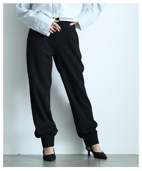 Sawa a la mode（サワアラモード）の「裾タックフリルジョーゼットパンツ（その他パンツ・レディース・ブラック・FREE）」の15枚目の写真