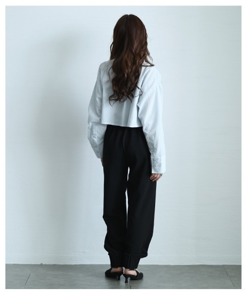 Sawa a la mode（サワアラモード）の「裾タックフリルジョーゼットパンツ（その他パンツ・レディース・ブラック・FREE）」の18枚目の写真