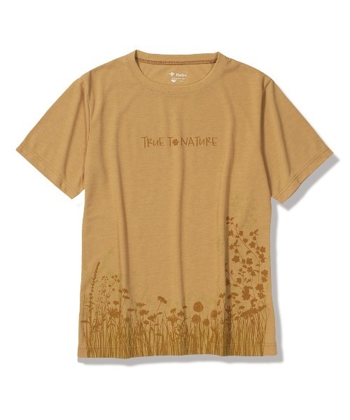 Foxfire(フォックスファイヤー)の「CシールドFフラワーT S/S(Tシャツ/カットソー・レディース・ターメリック/ブルー/オフホワイト・S/M/L/XL)」の3枚目の写真