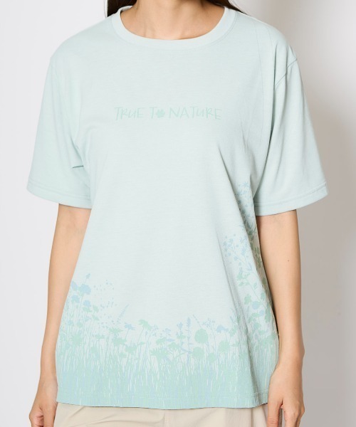 Foxfire(フォックスファイヤー)の「CシールドFフラワーT S/S(Tシャツ/カットソー・レディース・ターメリック/ブルー/オフホワイト・S/M/L/XL)」の10枚目の写真