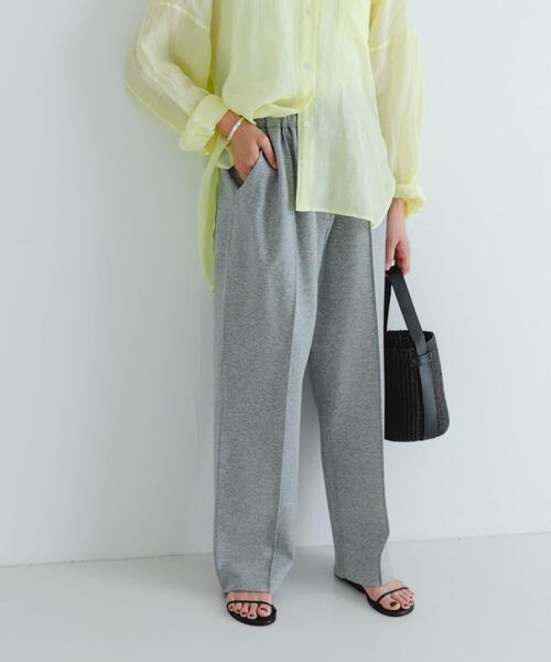 URBAN RESEARCH(アーバンリサーチ)の「new basic センターシームカットパンツ(その他パンツ・レディース・グレー系その他/ブラック・FREE)」の4枚目の写真