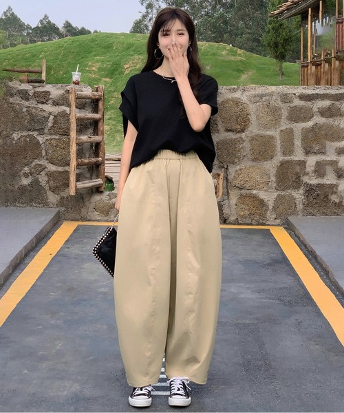 セール】【着丈が選べる】イージーコクーンパンツ（その他パンツ