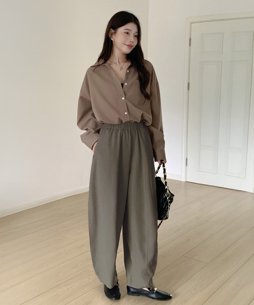 セール】【選べる着丈】イージーコクーンパンツ フランネル生地追加