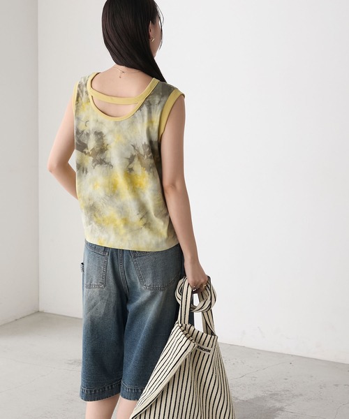 forksy.】タイダイ柄 リンガー配色 タンクトップ forksy.│MONO