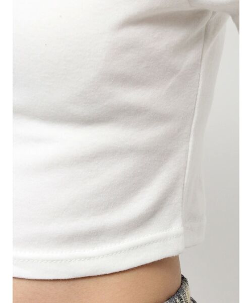 EVRIS(エヴリス)の「BASICシンプルショートTシャツ(Tシャツ/カットソー・レディース・ブラック/チャコールグレー/ホワイト/レッド・FREE)」の20枚目の写真