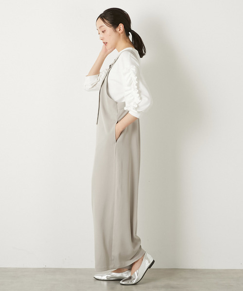 MELROSE claire(メルローズ クレール)の「【ラッフルスリーブデザインカットソー】(Tシャツ/カットソー・レディース・ブラック/ネイビー/オフホワイト・FREE)」の5枚目の写真