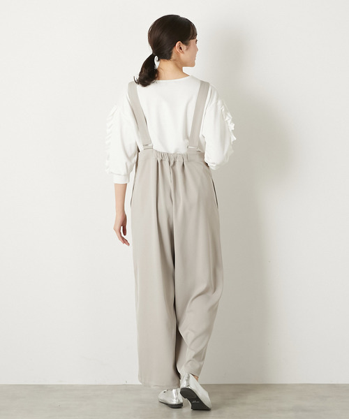 MELROSE claire(メルローズ クレール)の「【ラッフルスリーブデザインカットソー】(Tシャツ/カットソー・レディース・ブラック/ネイビー/オフホワイト・FREE)」の6枚目の写真