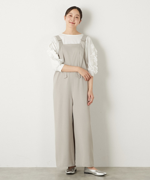 MELROSE claire(メルローズ クレール)の「【ラッフルスリーブデザインカットソー】(Tシャツ/カットソー・レディース・ブラック/ネイビー/オフホワイト・FREE)」の8枚目の写真