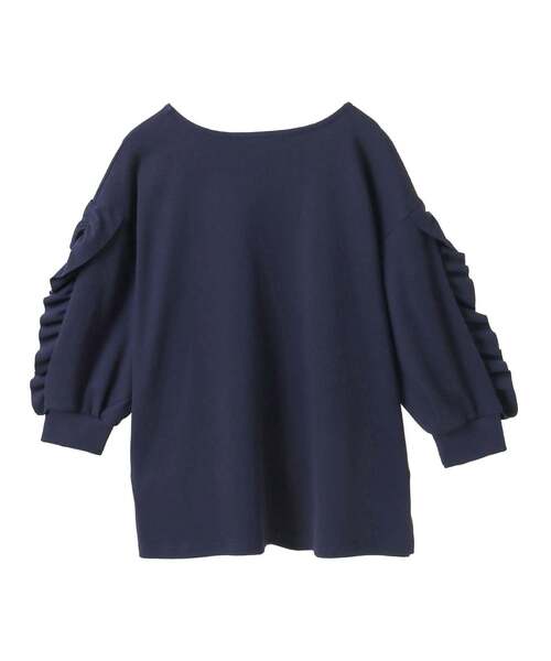 MELROSE claire(メルローズ クレール)の「【ラッフルスリーブデザインカットソー】(Tシャツ/カットソー・レディース・ブラック/ネイビー/オフホワイト・FREE)」の16枚目の写真