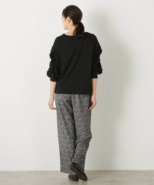 MELROSE claire(メルローズ クレール)の「【ラッフルスリーブデザインカットソー】(Tシャツ/カットソー・レディース・ブラック/ネイビー/オフホワイト・FREE)」の22枚目の写真