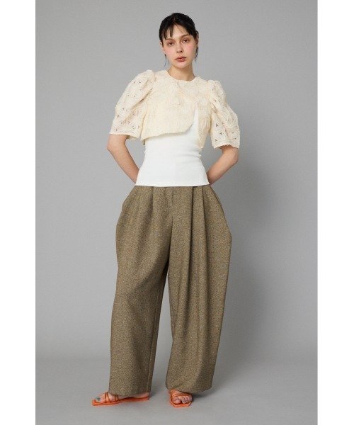 HeRIN.CYE(ヘリンドットサイ)の「Flower lace bolero フラワーレースボレロ(カーディガン/ボレロ・レディース・ホワイト/ブラック・FREE)」の3枚目の写真