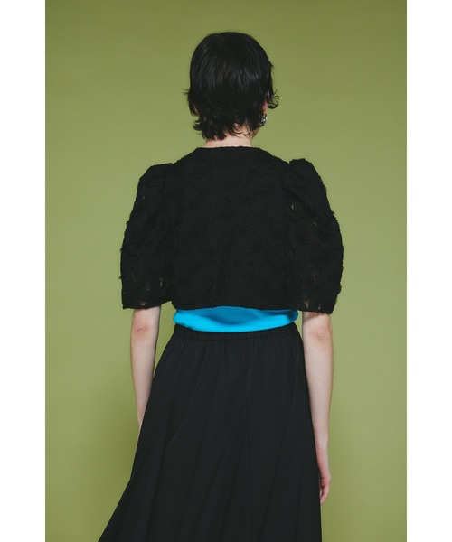 HeRIN.CYE(ヘリンドットサイ)の「Flower lace bolero フラワーレースボレロ(カーディガン/ボレロ・レディース・ホワイト/ブラック・FREE)」の12枚目の写真