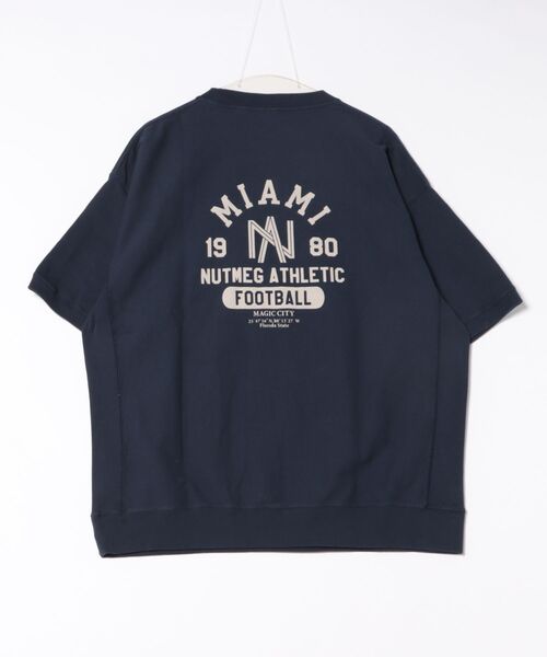 NO NEED(ノーニード)の「【NUTMEG/ナツメグ】天竺スウェットT(Tシャツ/カットソー・メンズ・ネイビー/グレー/チャコール/ホワイト/ブラック・M/L/LL)」の6枚目の写真