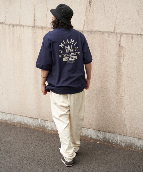 NO NEED(ノーニード)の「【NUTMEG/ナツメグ】天竺スウェットT(Tシャツ/カットソー・メンズ・ネイビー/グレー/チャコール/ホワイト/ブラック・M/L/LL)」の17枚目の写真