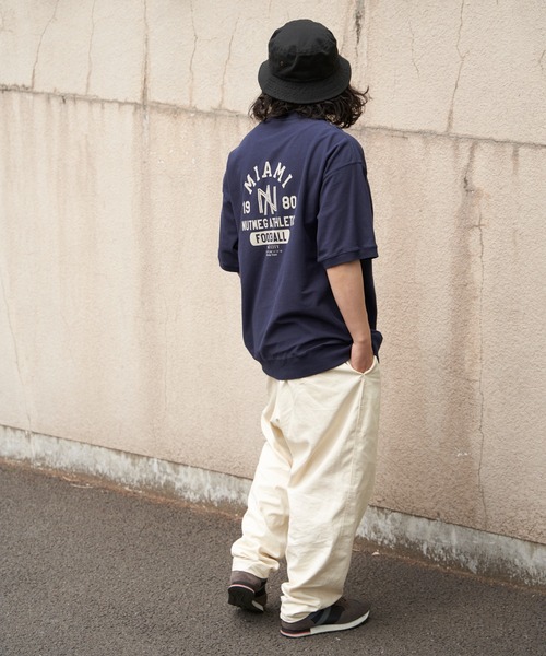 NO NEED(ノーニード)の「【NUTMEG/ナツメグ】天竺スウェットT(Tシャツ/カットソー・メンズ・ネイビー/グレー/チャコール/ホワイト/ブラック・M/L/LL)」の19枚目の写真