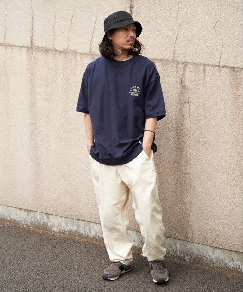 NO NEED(ノーニード)の「【NUTMEG/ナツメグ】天竺スウェットT(Tシャツ/カットソー・メンズ・ネイビー/グレー/チャコール/ホワイト/ブラック・M/L/LL)」の22枚目の写真