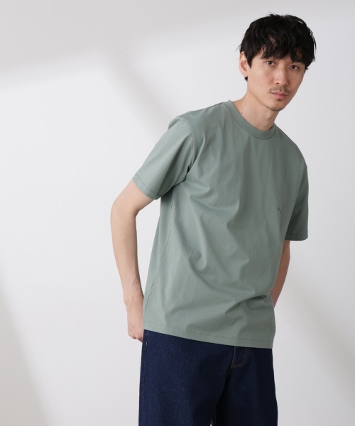 NANO universe(ナノユニバース)の「「NJ/CLUB」 ISLANDCLUBプリント Tシャツ(Tシャツ/カットソー・メンズ・モスグリーン/ライトイエロー/グレイッシュベージュ・M/L)」の12枚目の写真