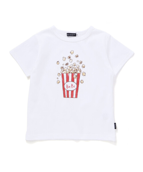 BeBe（ベベ）の「【WEB限定】ポップコーンプリント天竺半袖Tシャツ(100~140cm)（Tシャツ/カットソー・キッズ・ホワイト/ブルー・110cm/120cm/130cm/140cm/100cm）」の12枚目の写真