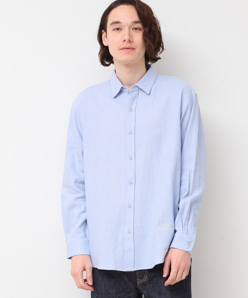 Dessin(デッサン)の「【洗える】レギュラーシャツ(シャツ/ブラウス・メンズ・ライトブルー/ネイビー・02/03)」の2枚目の写真