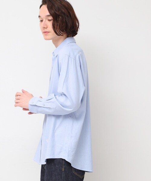 Dessin(デッサン)の「【洗える】レギュラーシャツ(シャツ/ブラウス・メンズ・ライトブルー/ネイビー・02/03)」の12枚目の写真