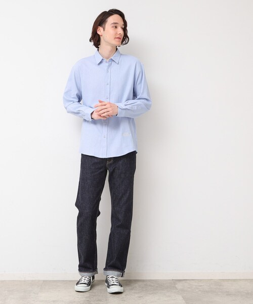 Dessin(デッサン)の「【洗える】レギュラーシャツ(シャツ/ブラウス・メンズ・ライトブルー/ネイビー・02/03)」の13枚目の写真