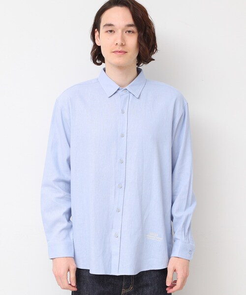 Dessin(デッサン)の「【洗える】レギュラーシャツ(シャツ/ブラウス・メンズ・ライトブルー/ネイビー・02/03)」の4枚目の写真