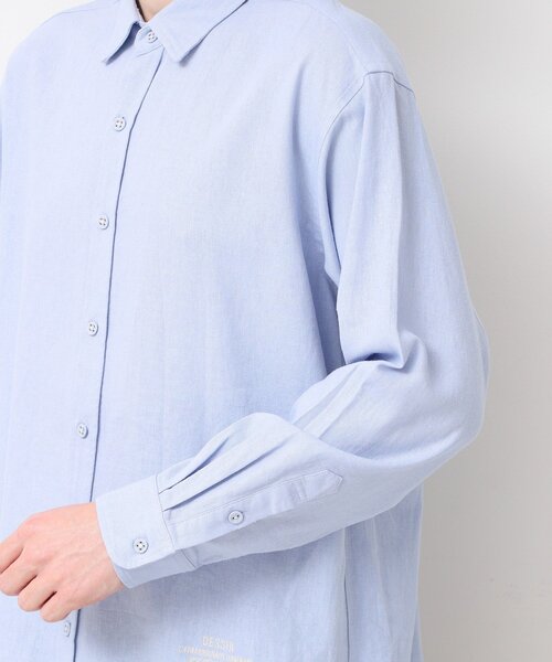 Dessin(デッサン)の「【洗える】レギュラーシャツ(シャツ/ブラウス・メンズ・ライトブルー/ネイビー・02/03)」の9枚目の写真