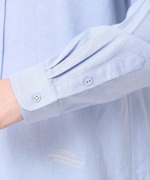 Dessin(デッサン)の「【洗える】レギュラーシャツ(シャツ/ブラウス・メンズ・ライトブルー/ネイビー・02/03)」の10枚目の写真
