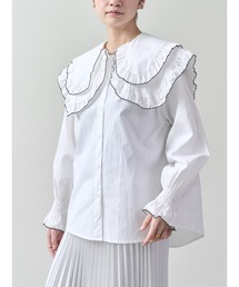 DOLLUPOOPS | 配色ビッグカラーブラウス(シャツ/ブラウス)