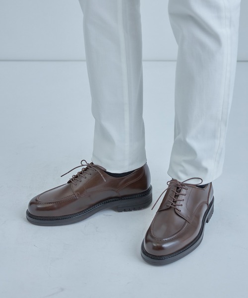 MEN'S BIGI（メンズビギ）の「Uチップレザーシューズ（ドレスシューズ・メンズ・ダークブラウン/ブラック・02/03）」の3枚目の写真
