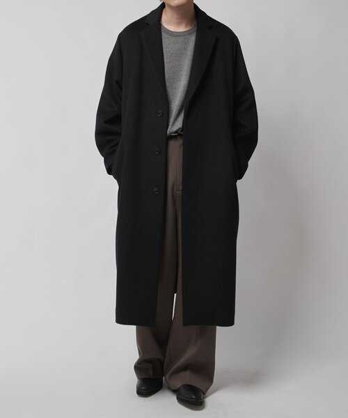 23AW Lui’s メルトンクラシックチェスターコート S ブラック 極美品 Lui's チェスターコート コート ビーバーメルトンクラシック