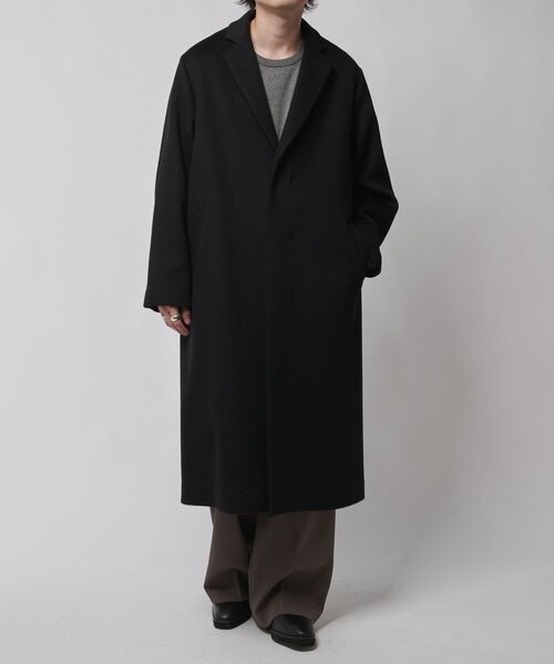 Lui's（ルイス）の「ビーバーメルトンシングルチェスター（チェスターコート・メンズ・ブラック/チャコールグレー・S/M）」の8枚目の写真