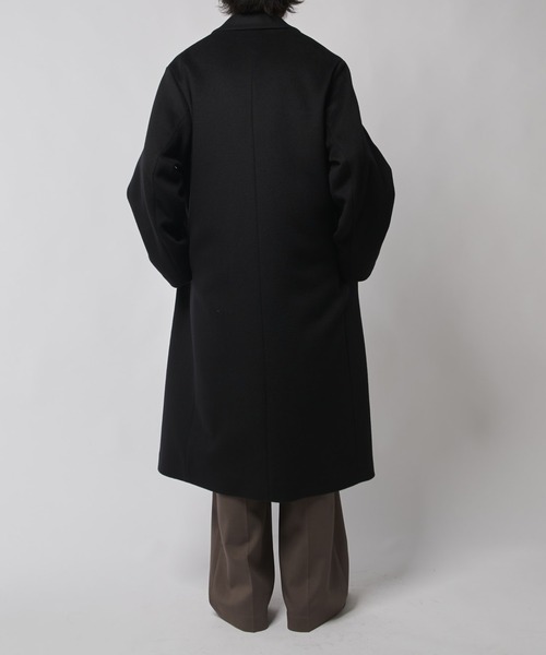 Lui's（ルイス）の「ビーバーメルトンシングルチェスター（チェスターコート・メンズ・ブラック/チャコールグレー・S/M）」の3枚目の写真