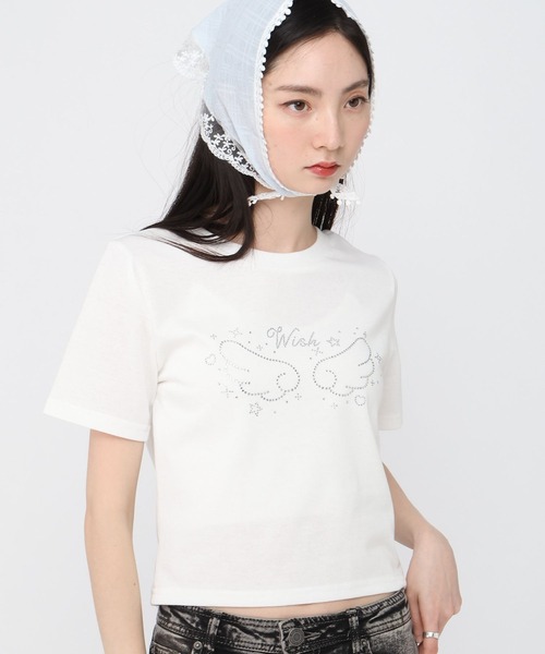 3.3 Field Trip （3.3フィールドトリップ）の「【シズニ必見】3.3 Field Trip／ストーンエンジェルT（Tシャツ/カットソー・レディース・ホワイト/ブラック/ブルー・FREE）」の16枚目の写真