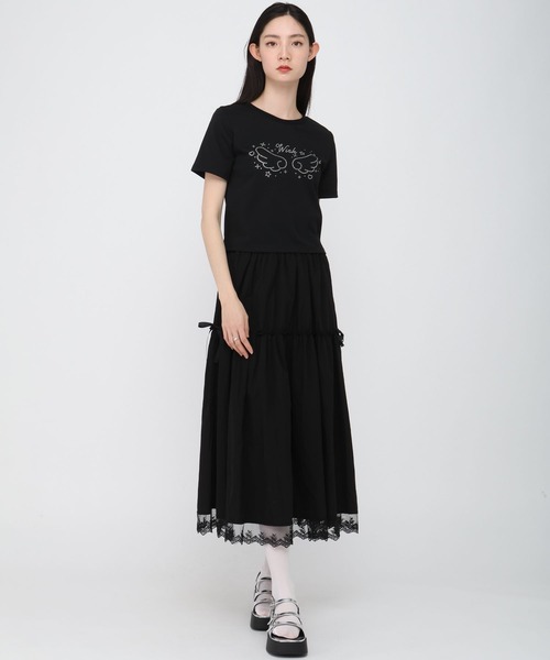 3.3 Field Trip （3.3フィールドトリップ）の「【シズニ必見】3.3 Field Trip／ストーンエンジェルT（Tシャツ/カットソー・レディース・ホワイト/ブラック/ブルー・FREE）」の19枚目の写真